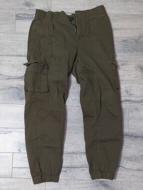 Women's Olive Cargo Jogger Pants - Forever 21